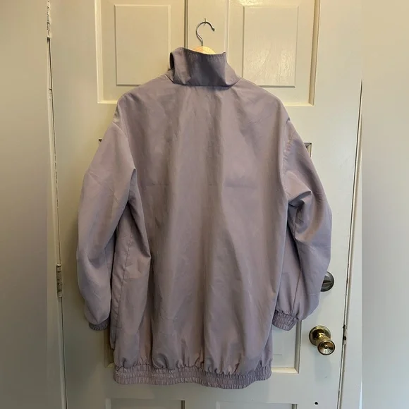 ASOS: Soft Lavender Lightweight Jacket (Fits Oversized) - Picture 2 of 8